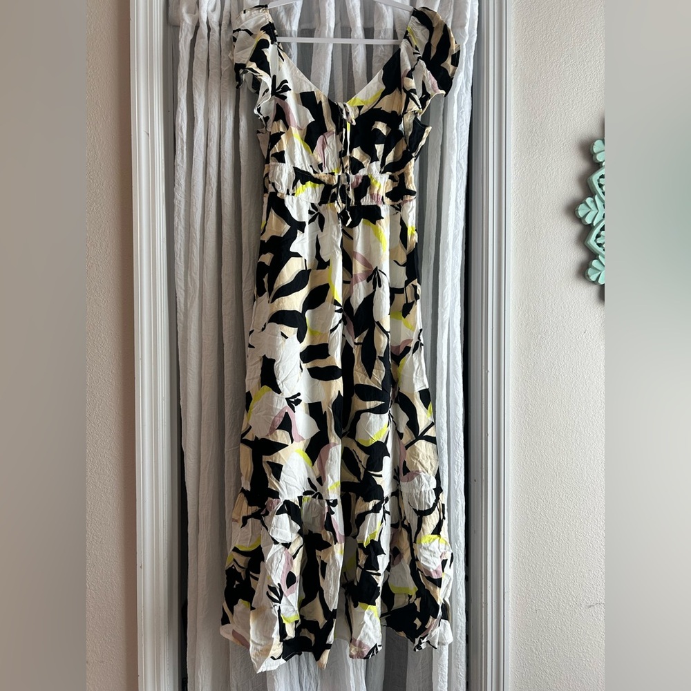 Nine West Off-Shoulder Floral Maxi Dress
